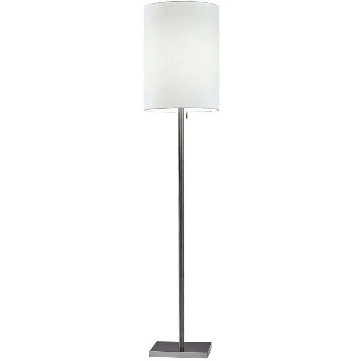 Liam 61 Inch Floor Lamp - Brushed Steel, Metal product