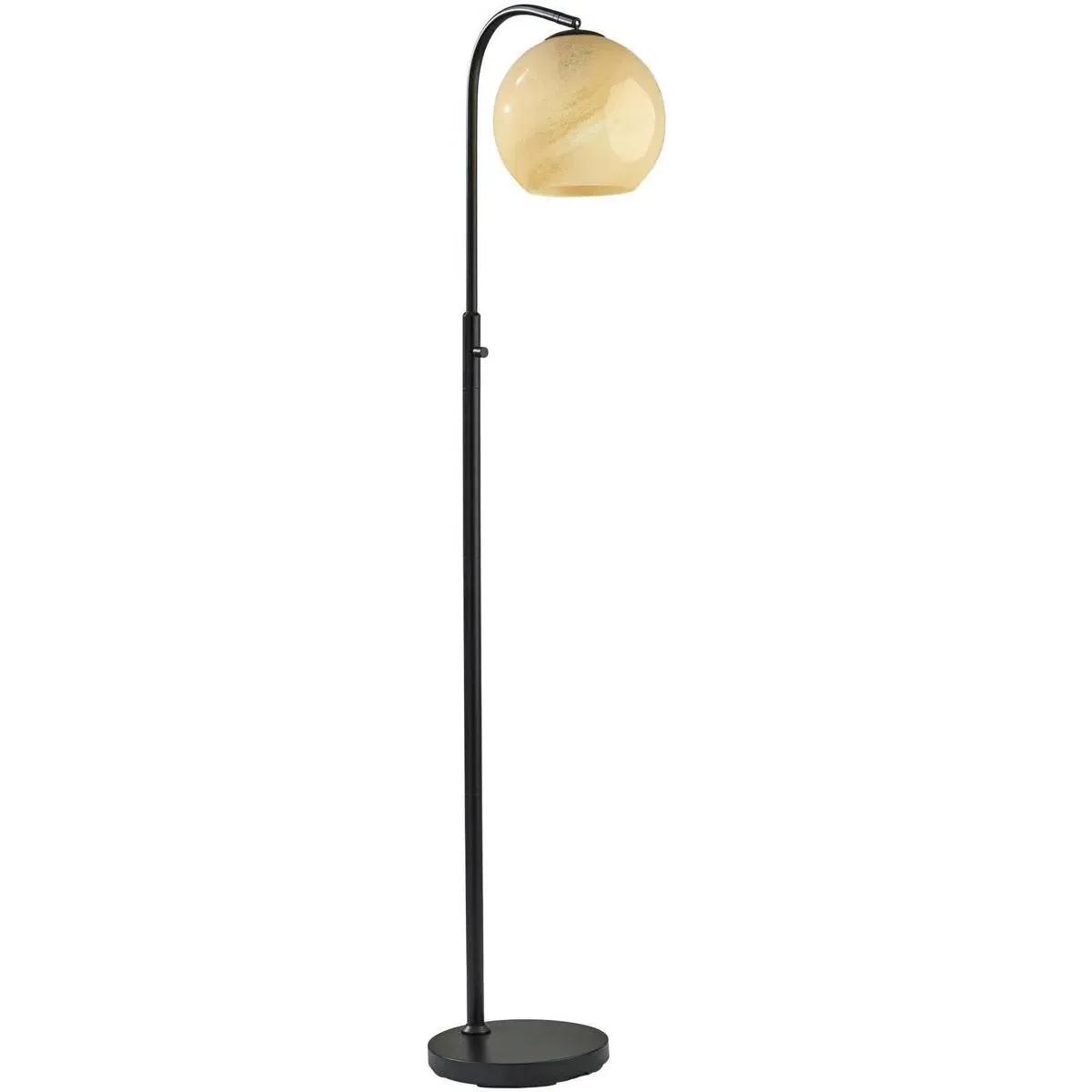 Nolan Floor Lamp Rotary Switch - Black, Beige Ombre Glass product