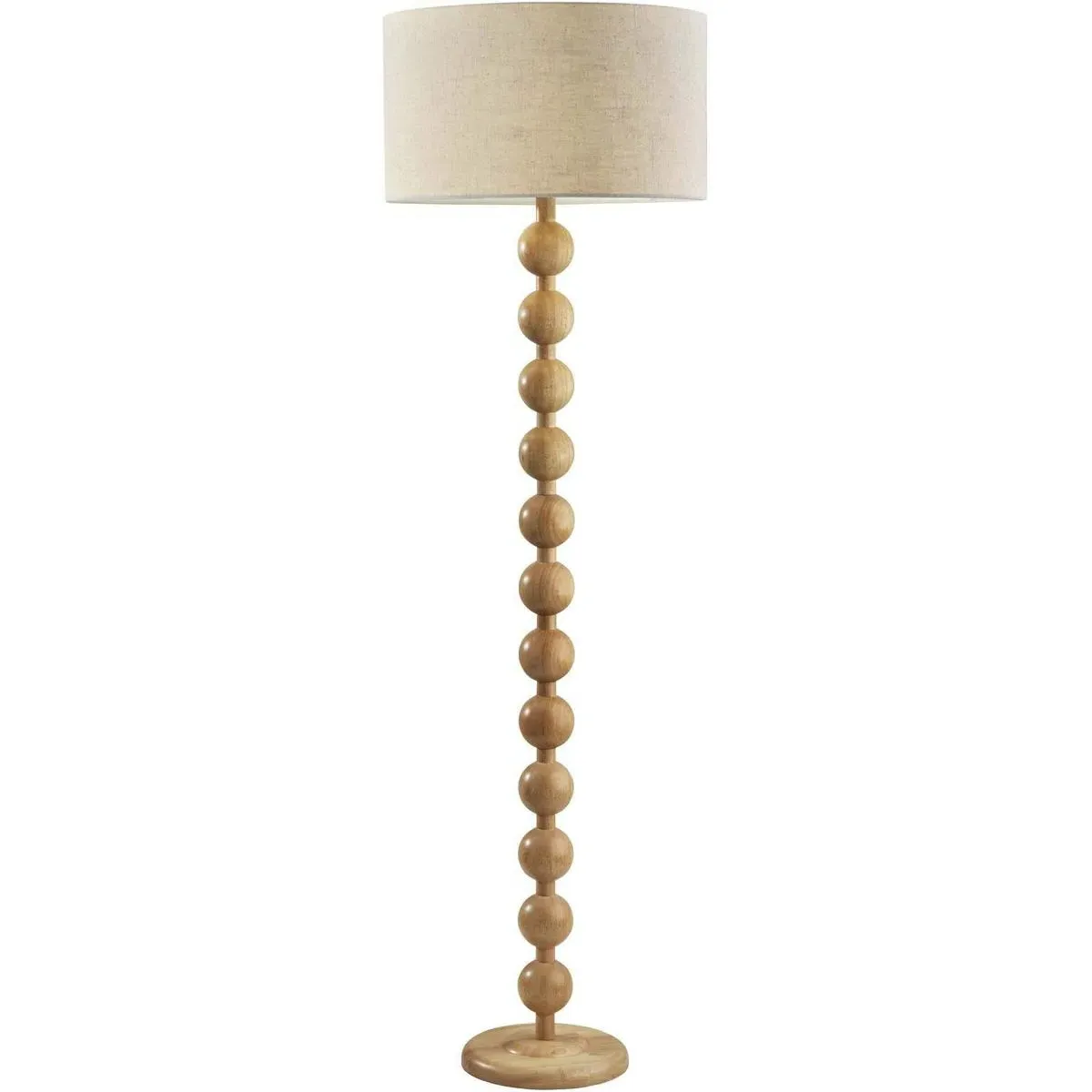Orchard Floor Lamp 3-Way Rotary Switch - Natural Wood, Rubber Wood product
