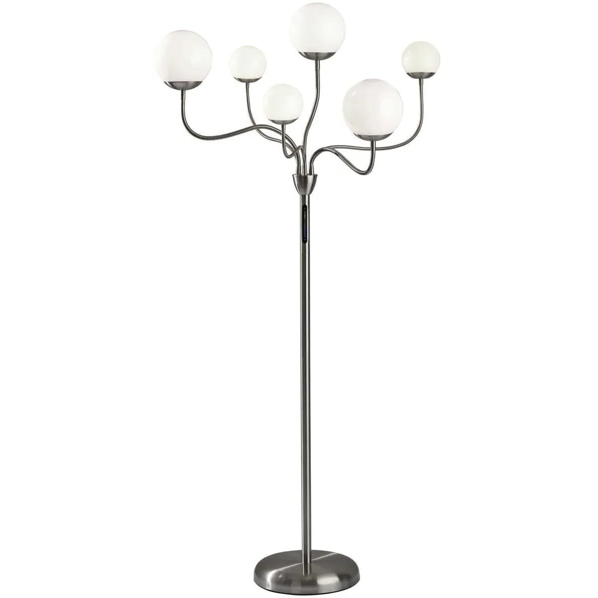 Phoebe 64 Inch Floor Lamp with Dimmer - Brushed Steel product
