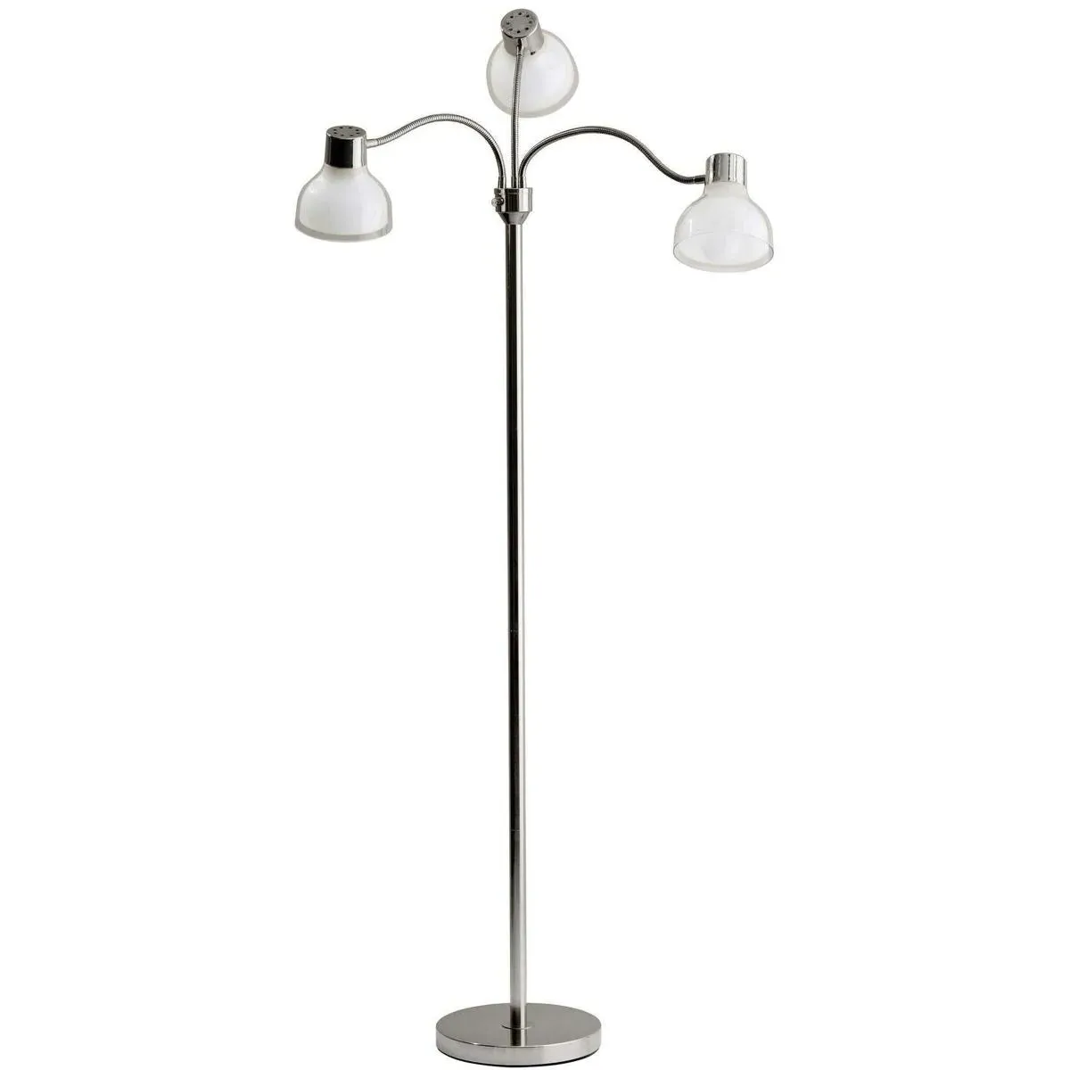 Presley 3-Light Floor Lamp - Polished Nickel, Metal product