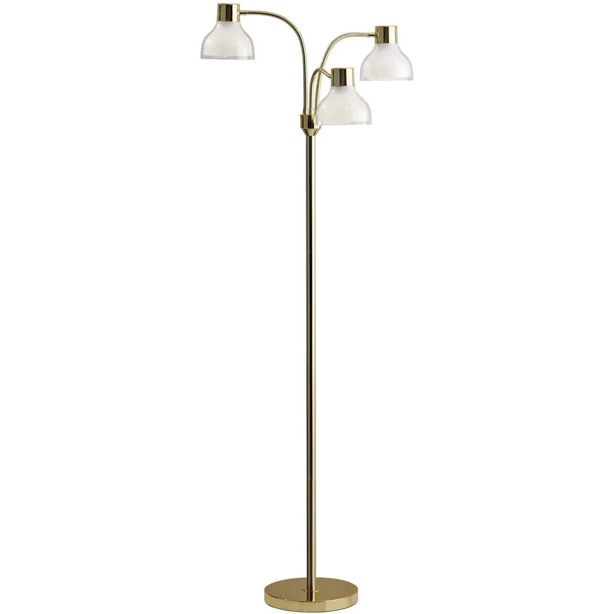 Presley 3-Light Floor Lamp - Shiny Gold, Metal product