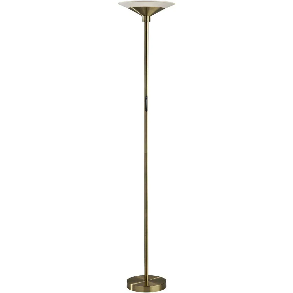 Solar 71 Inch Torchiere Touch Smart Switch - Antique Brass product
