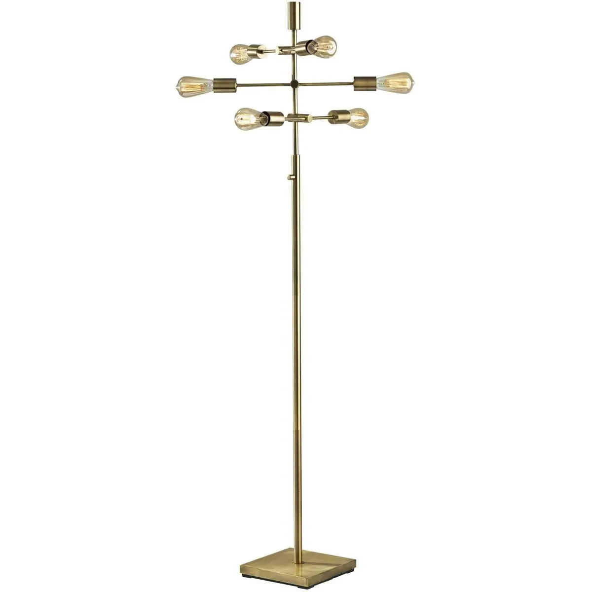Sputnik 6-Light Floor Lamp - Antique Brass product