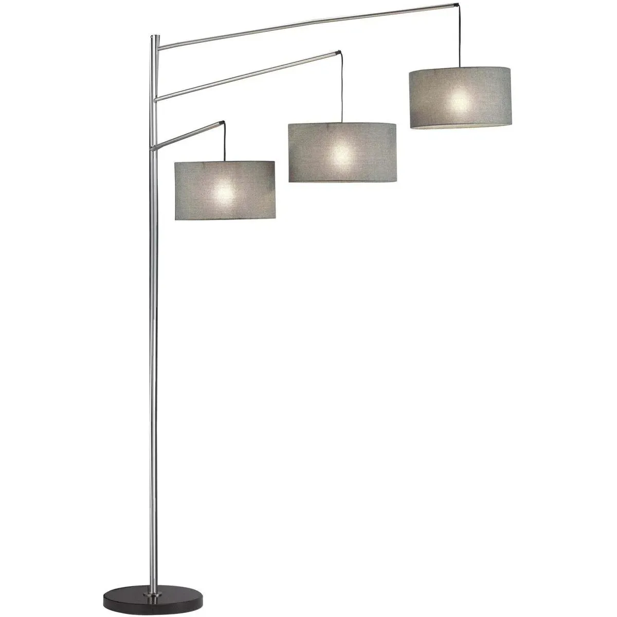 Wellington Arc Floor Lamp - Satin Steel product