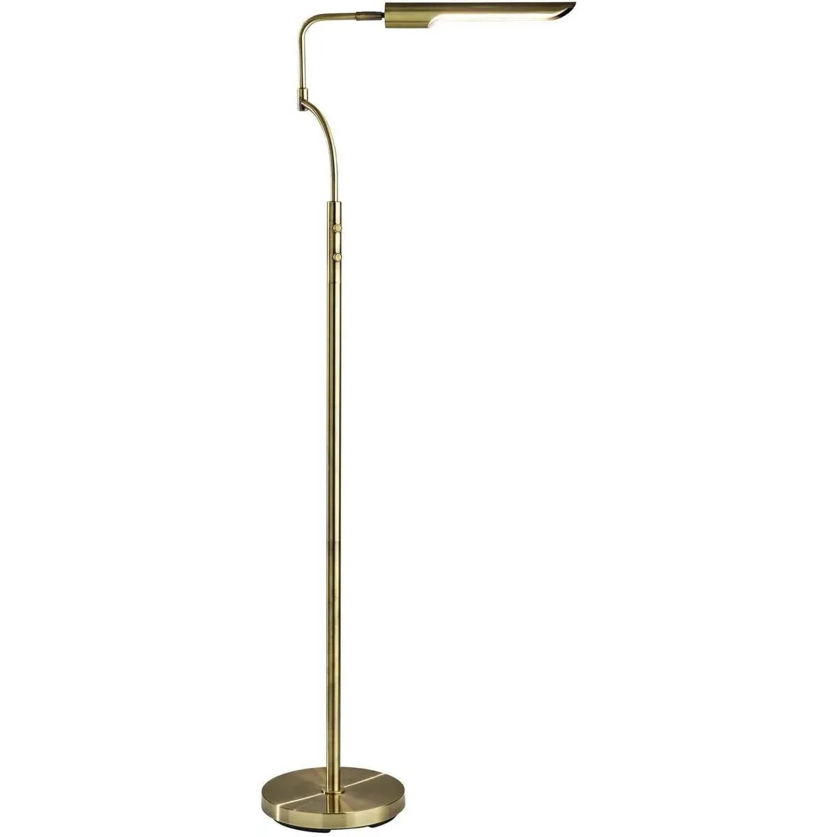 Zane Floor Lamp with Smart Switch - Antique Brass, Metal product