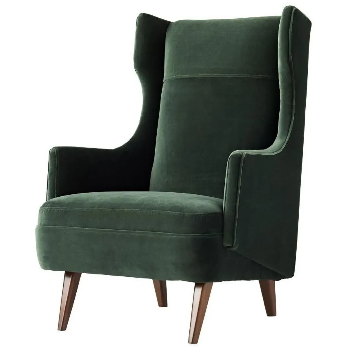Budelli Wing Chair - Forest, Velvet product