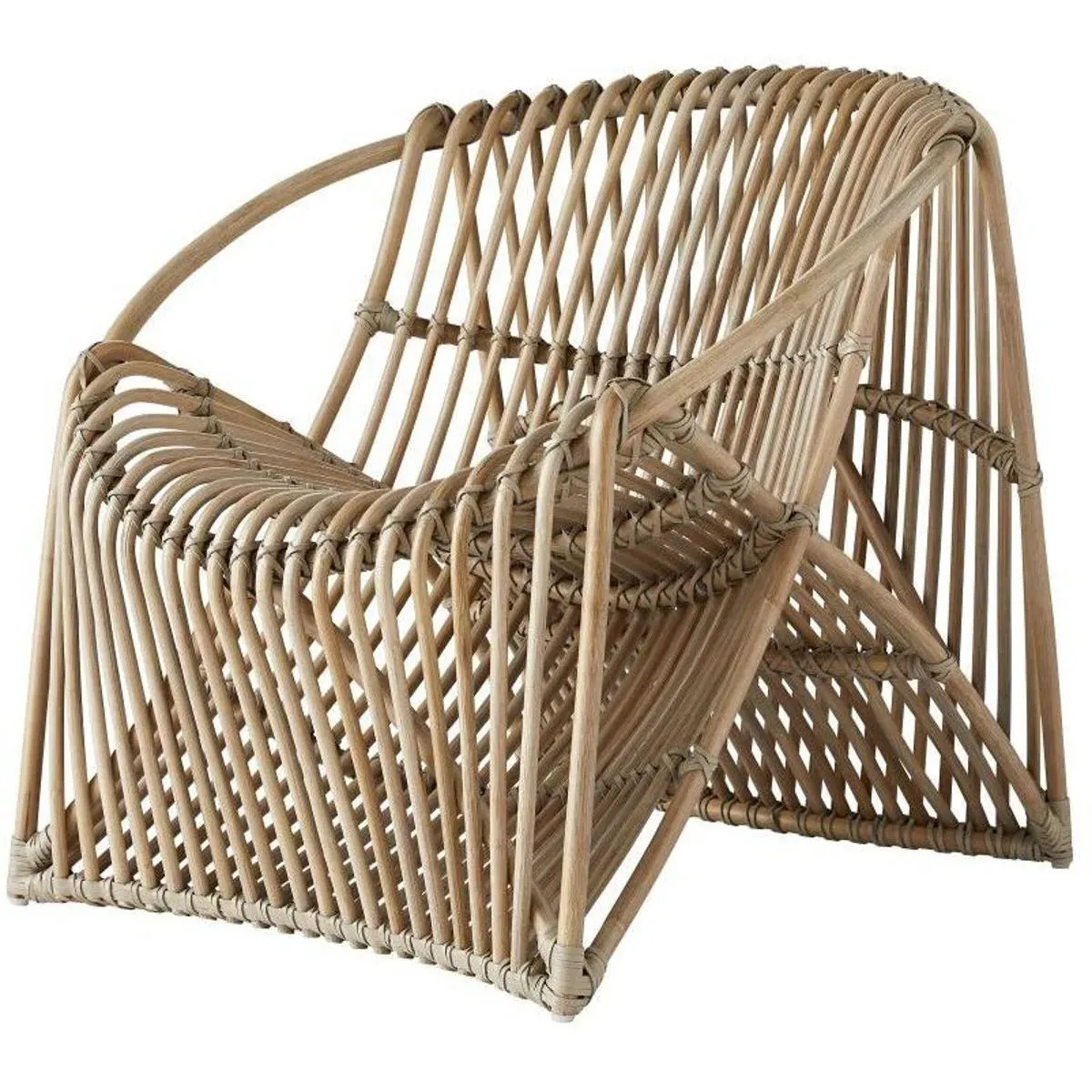 Eleanor Lounge Chair - Gray Wash, Rattan product