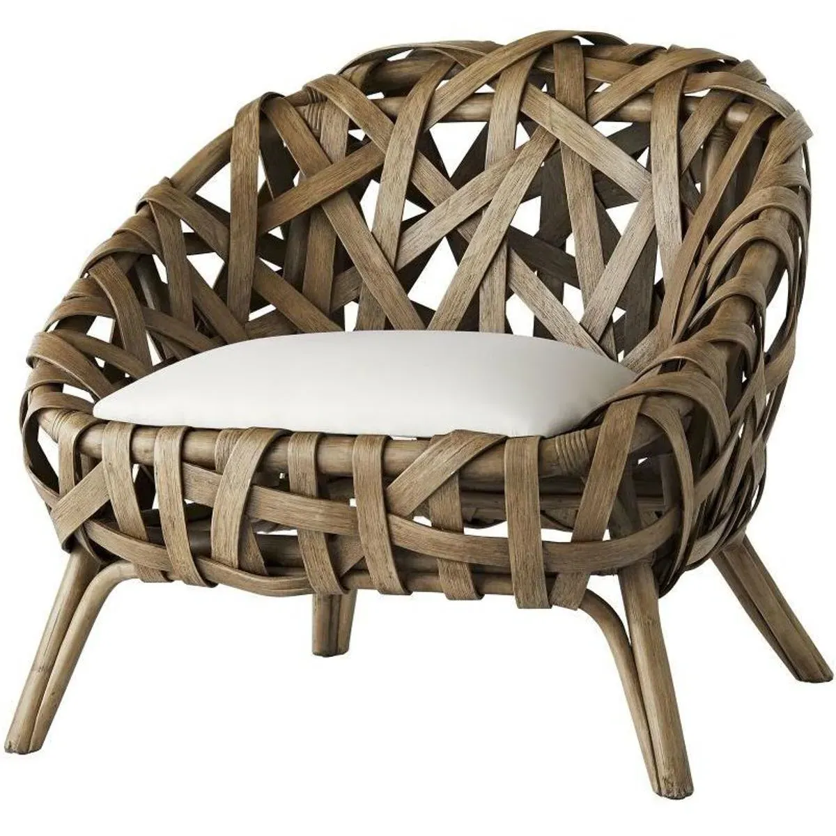 Horatio Accent Chair - White, Muslin product