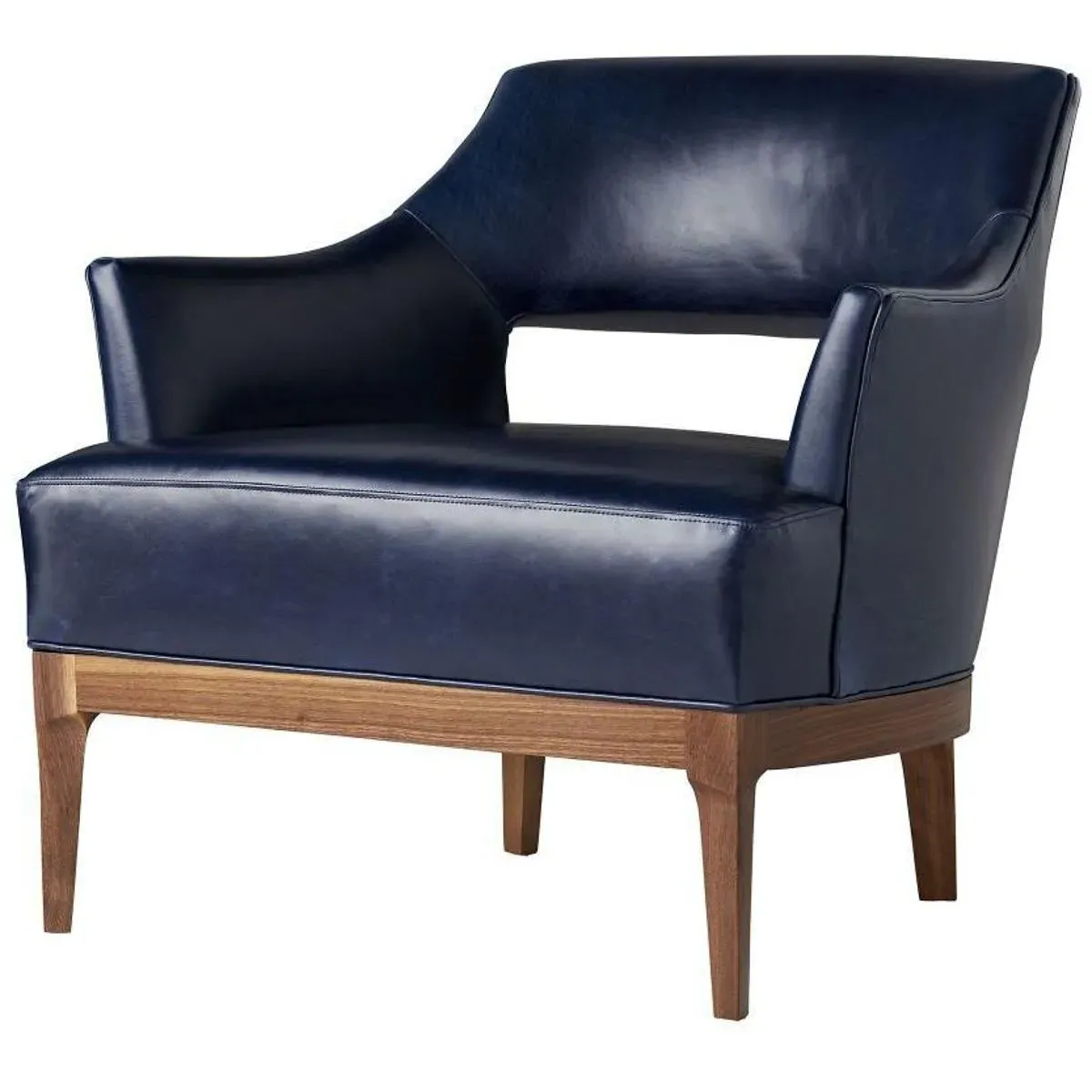 Laurette Accent Chair - Indigo, Leather product