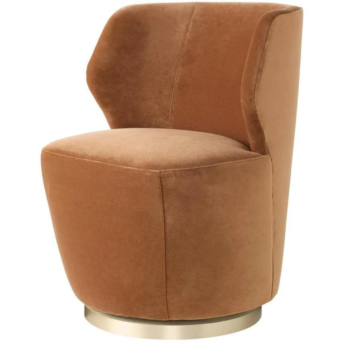 Poppy Swivel Accent Chair - Cider, Velvet product