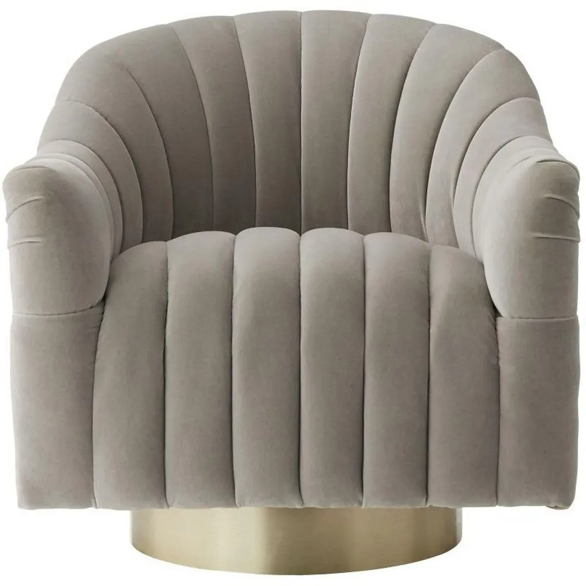 Springsteen Swivel Accent Chair - Flint, Velvet product
