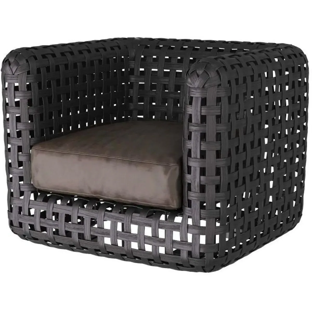 Templar Accent Chair - Graphite, Leather product