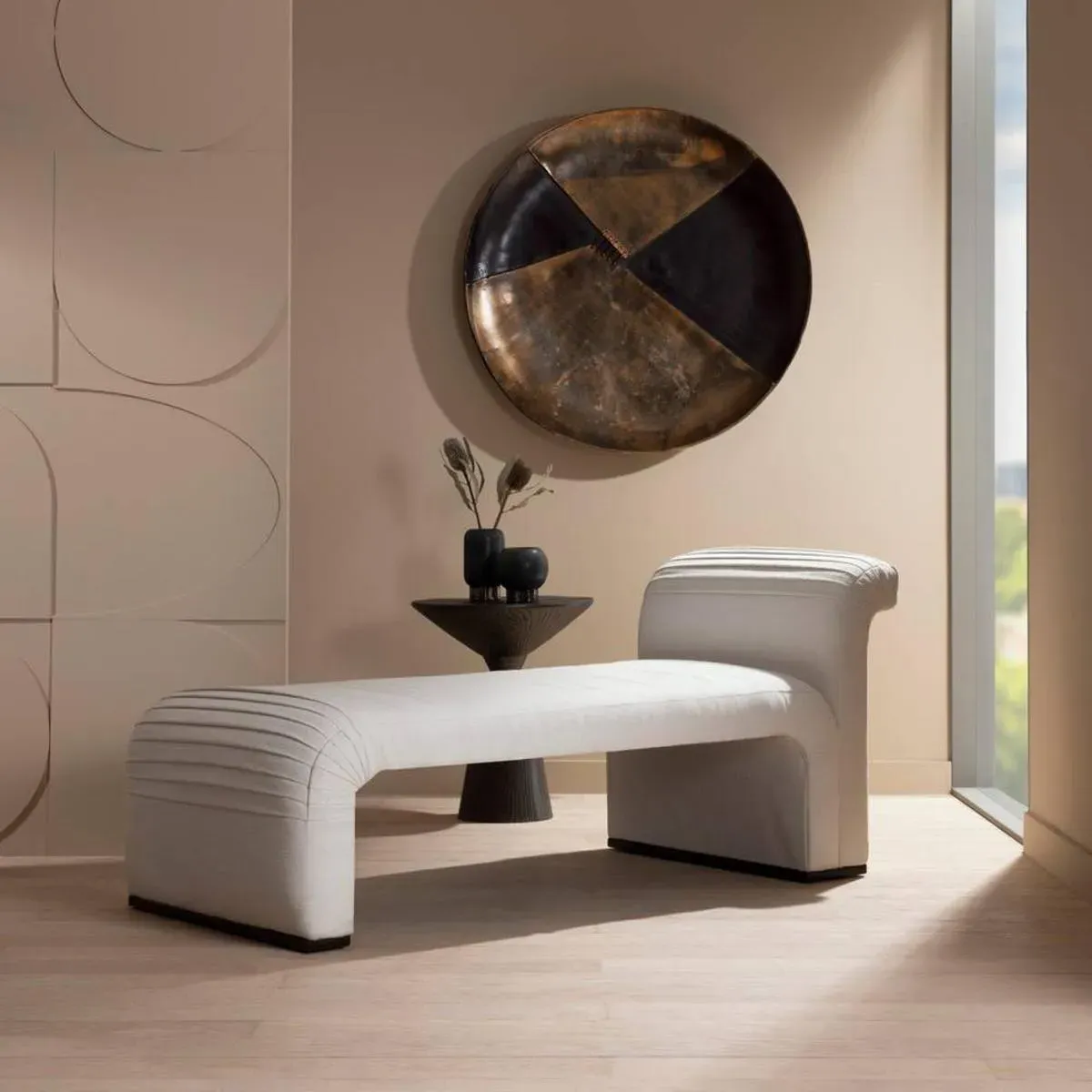 Weaver Chaise Lounge - Polar, Bouclé alternate view