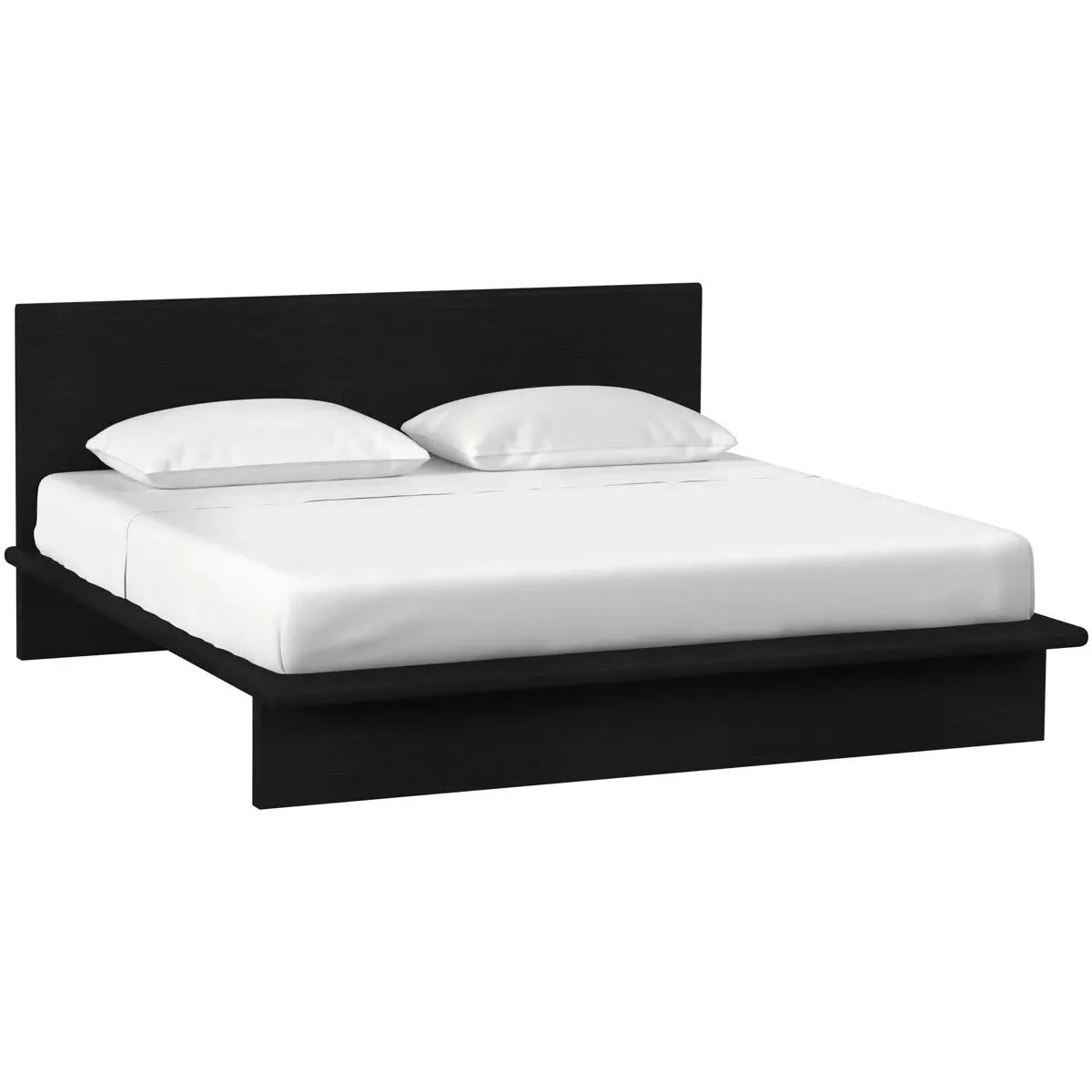 Halmstad King Size Platform Bed - Black, Mindi Wood product
