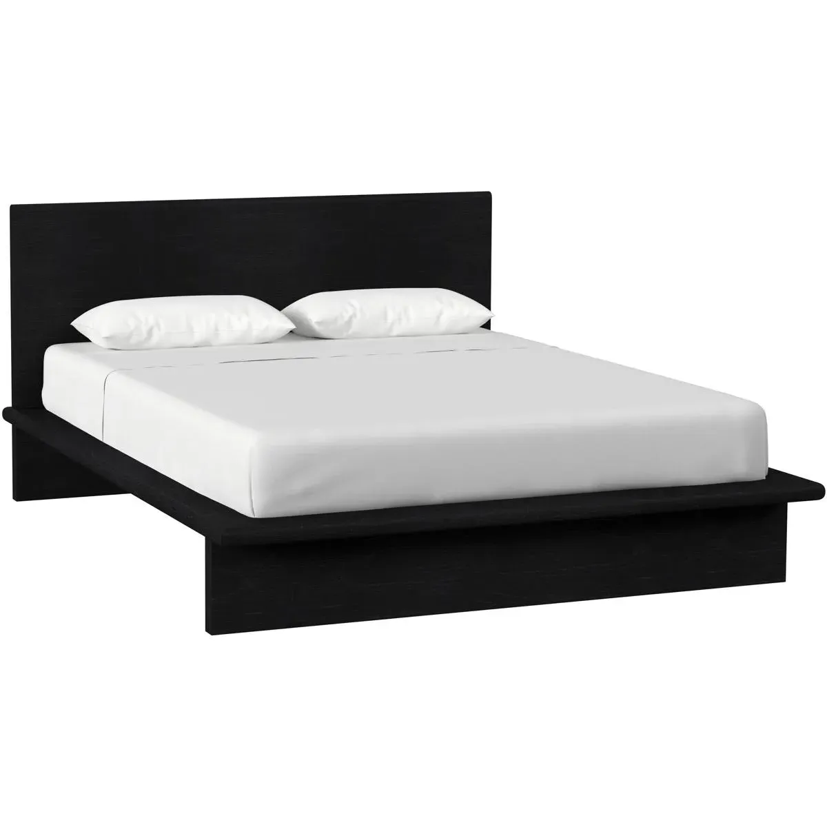 Halmstad Queen Size Platform Bed - Black, Mindi Wood product