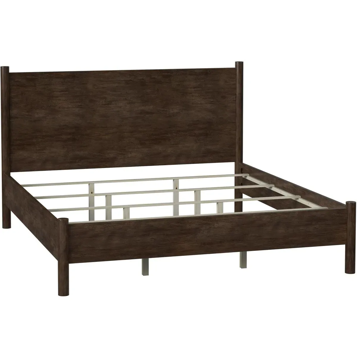 Lennon King Size Bed Frame - Medium Brown, Mindi Wood product