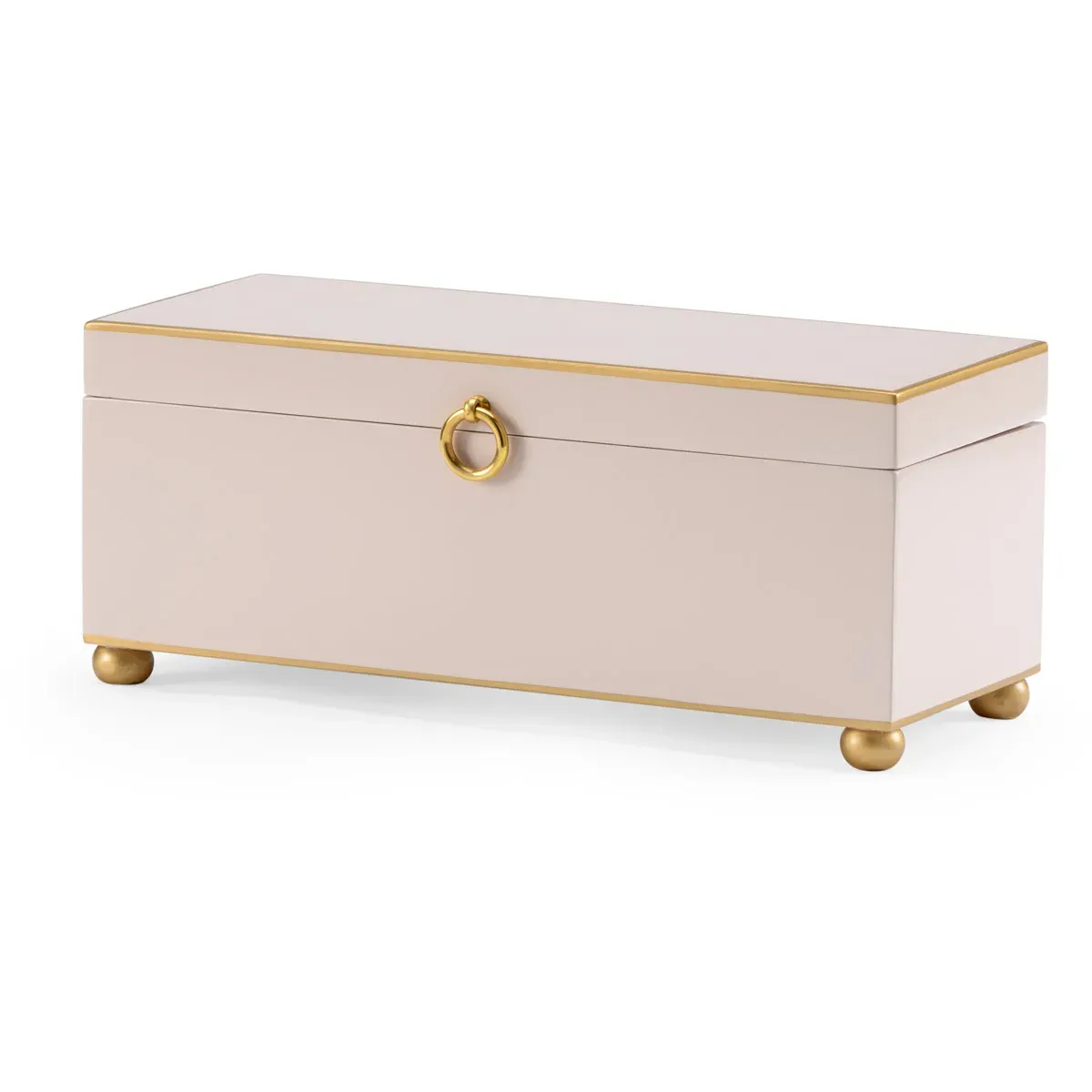 384771 Decorative Box - Baby Pink, Wood/Metal product