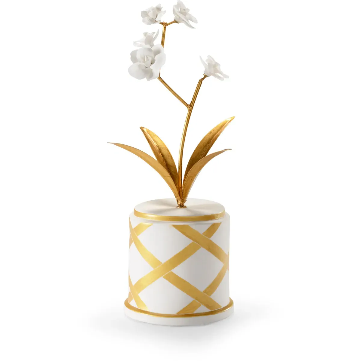 Bradshaw Orrell Decorative Accent - Matte White, Porcelain/Iron product