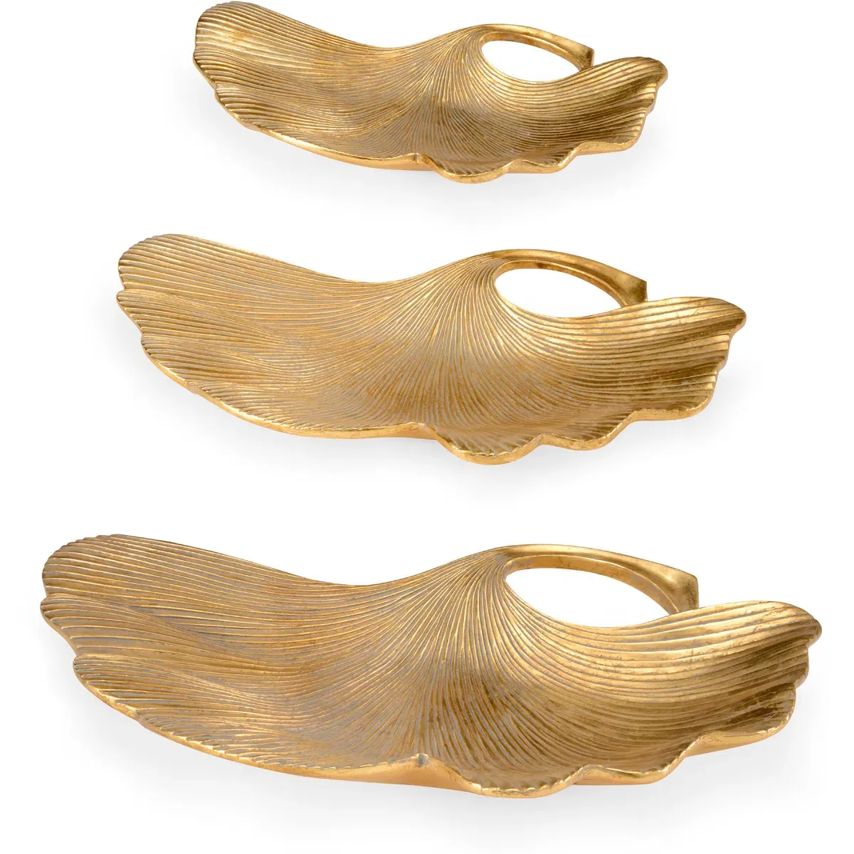 Bradshaw Orrell Set of 3 Trays - Gold, Cast Composite product