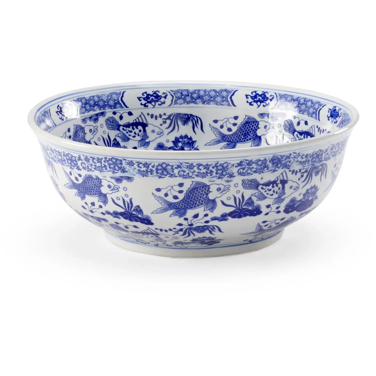 Chelsea House 9x7 Decorative Bowl - Blue/White, Porcelain product