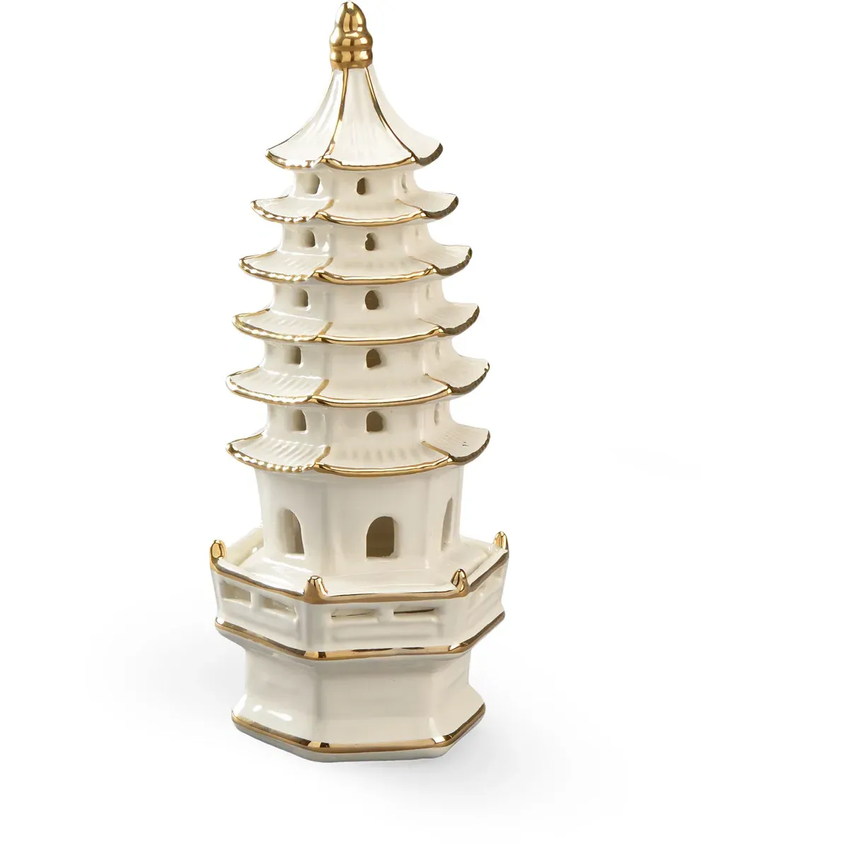 Chelsea House Ceramic Porcelain Figurine - Cream, Gold product