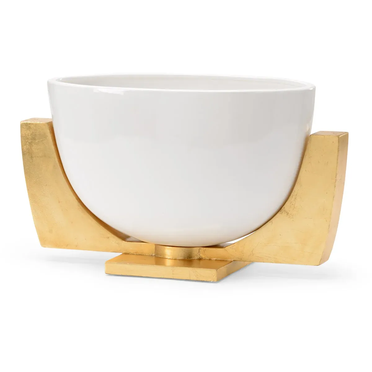 Chelsea House Decorative Bowl - Antique Gold Leaf, Iron/Porcelain product