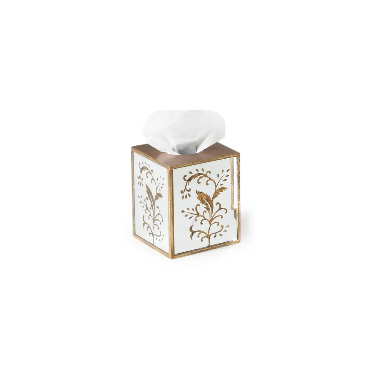 Chelsea House Hand Painted Decorative Tissue Box - Gold, Mirror product