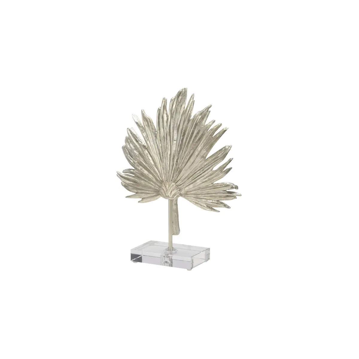 Chelsea House Palm Leaf Accent - Metallic Silver, Crystal product