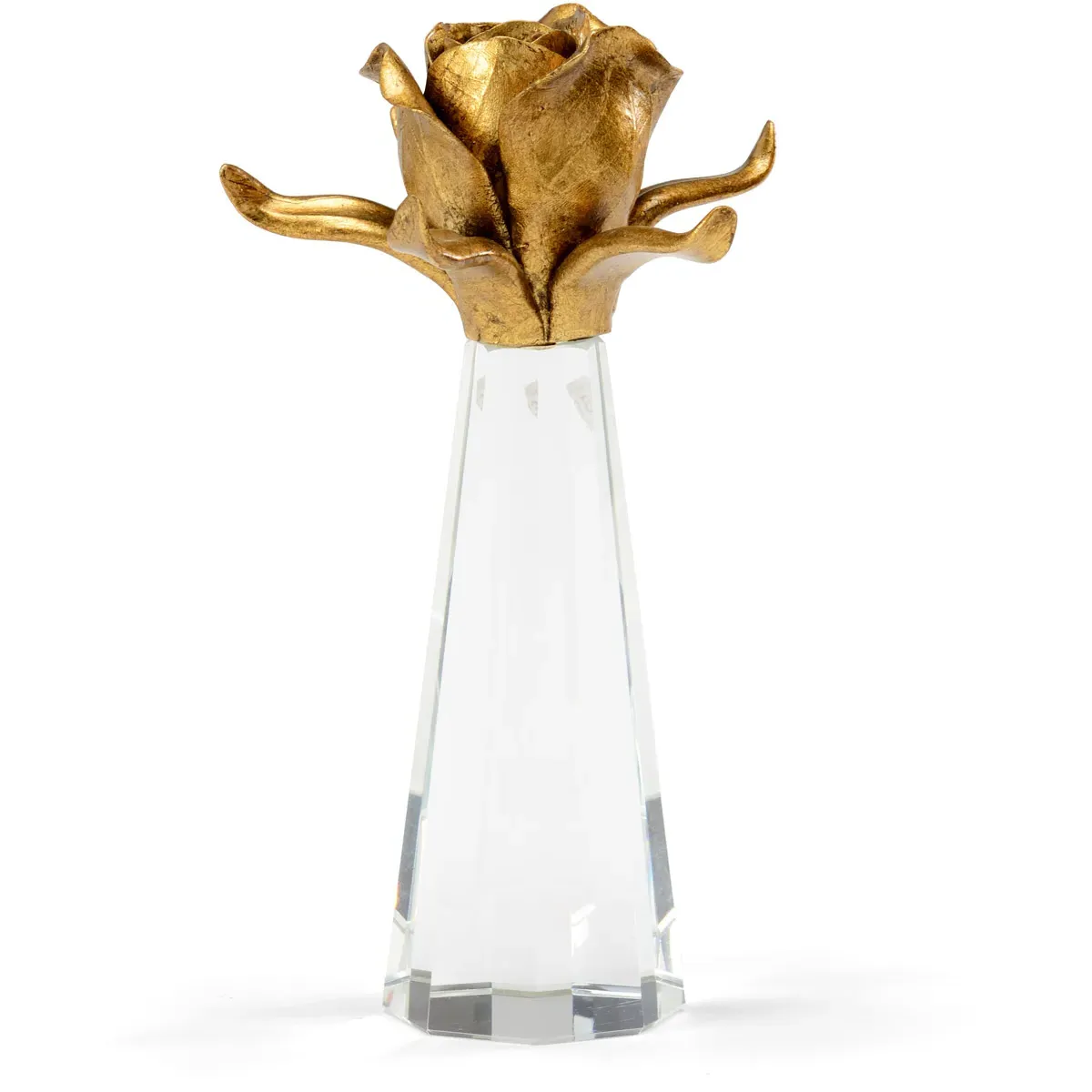 Chelsea House Rose on Stand Accent - Antique Gold, Porcelain/Crystal product
