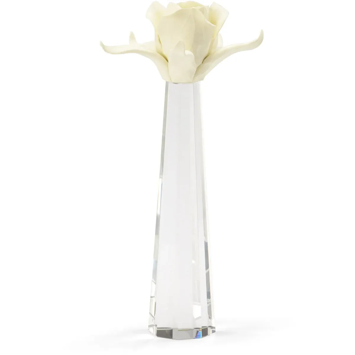Chelsea House Rose on Stand Accent - Cream, Porcelain product