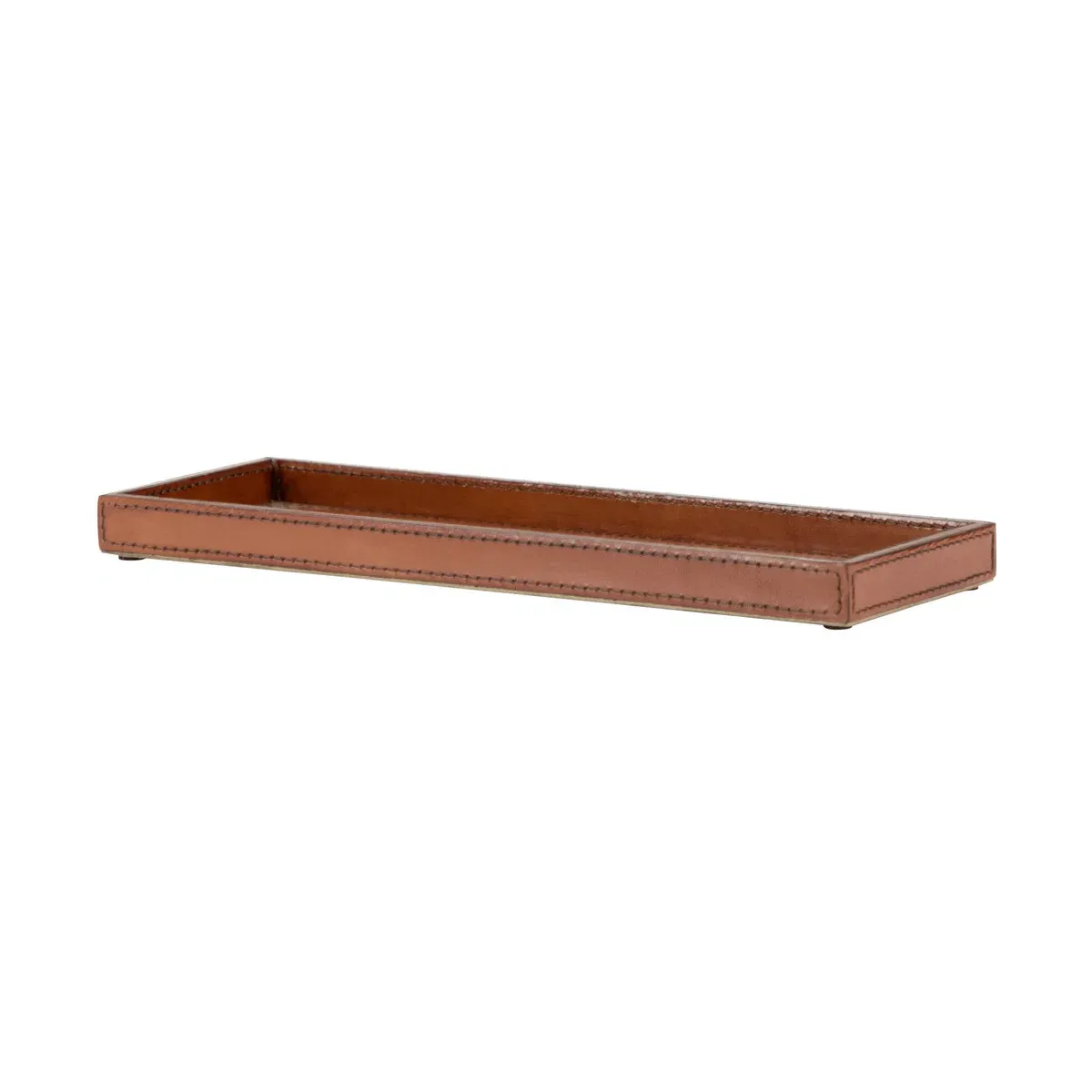 Chelsea House Tray - Cognac, Leather or Wood product