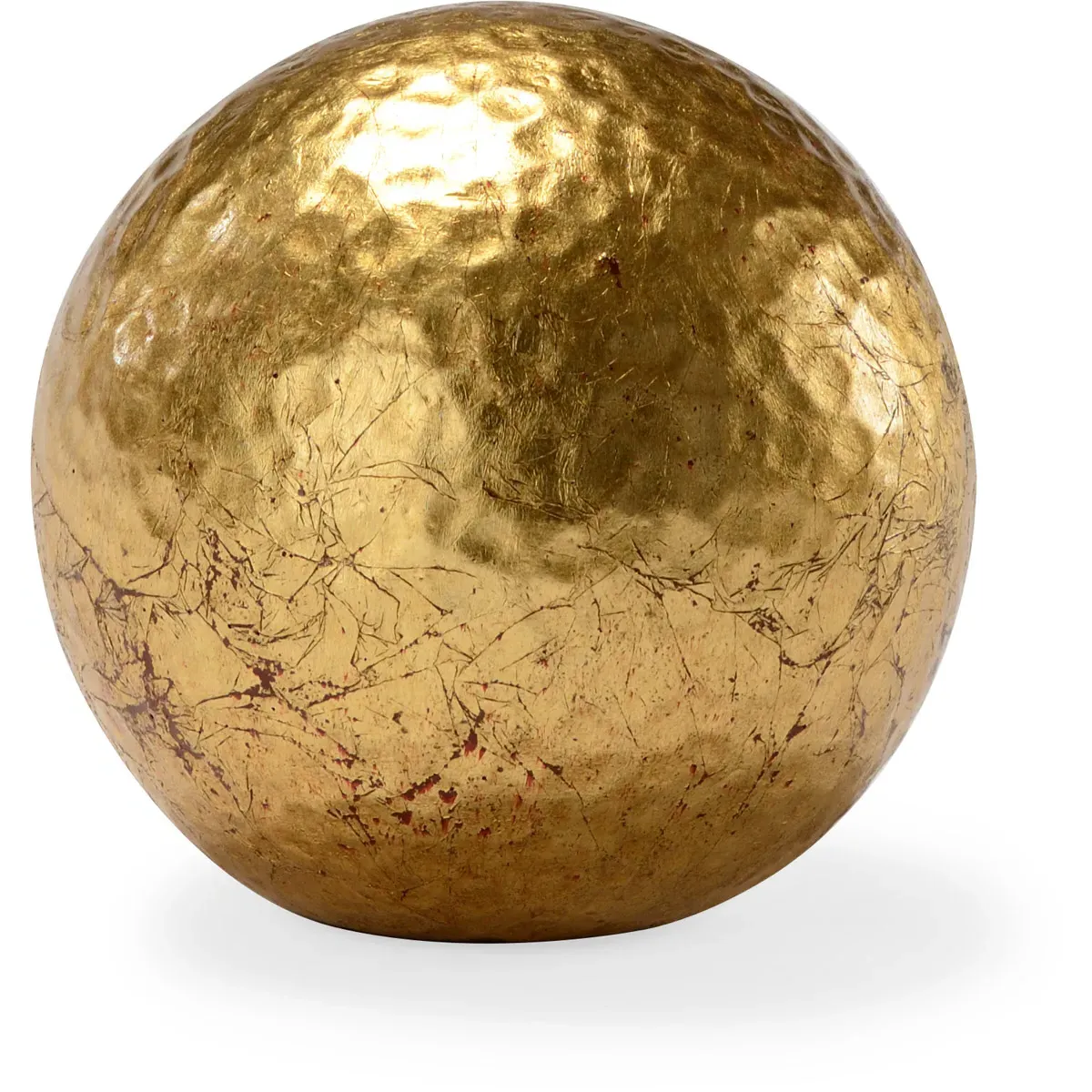 Claire Bell Small Hammered Ball Accent - Gold Leaf, Composite product