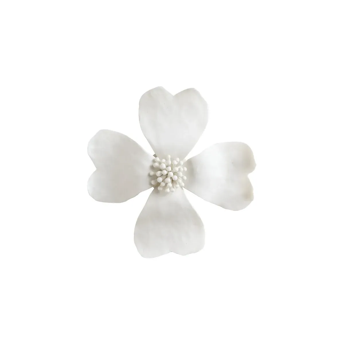 Elizabeth Wicker Decorative Object - Matte White, Ceramic product