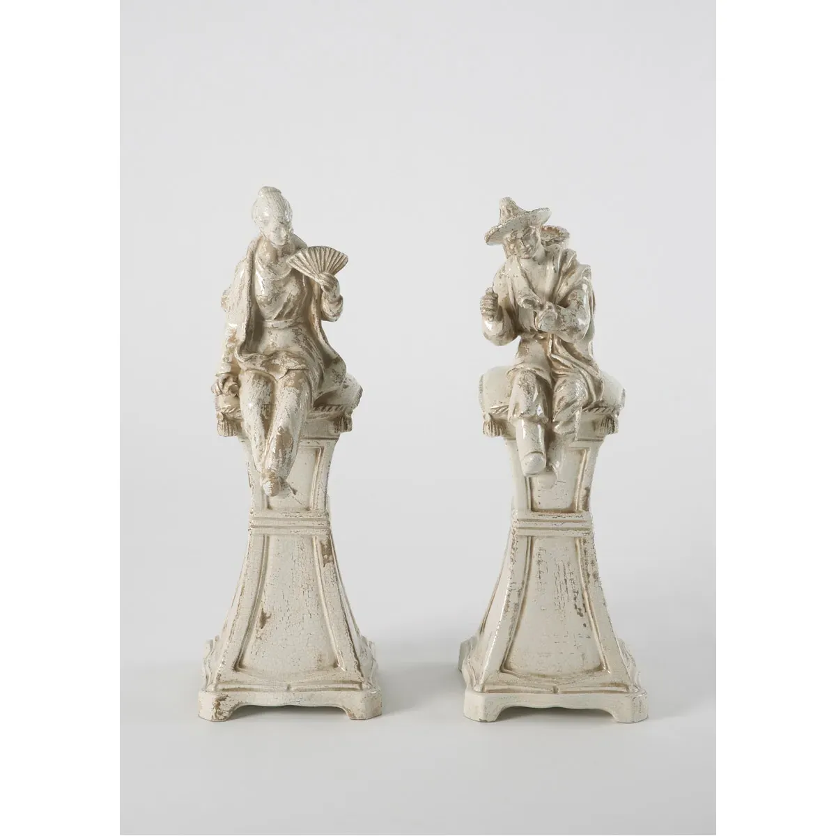 Italian Ceramic Figurines, Pair - Hand Painted product