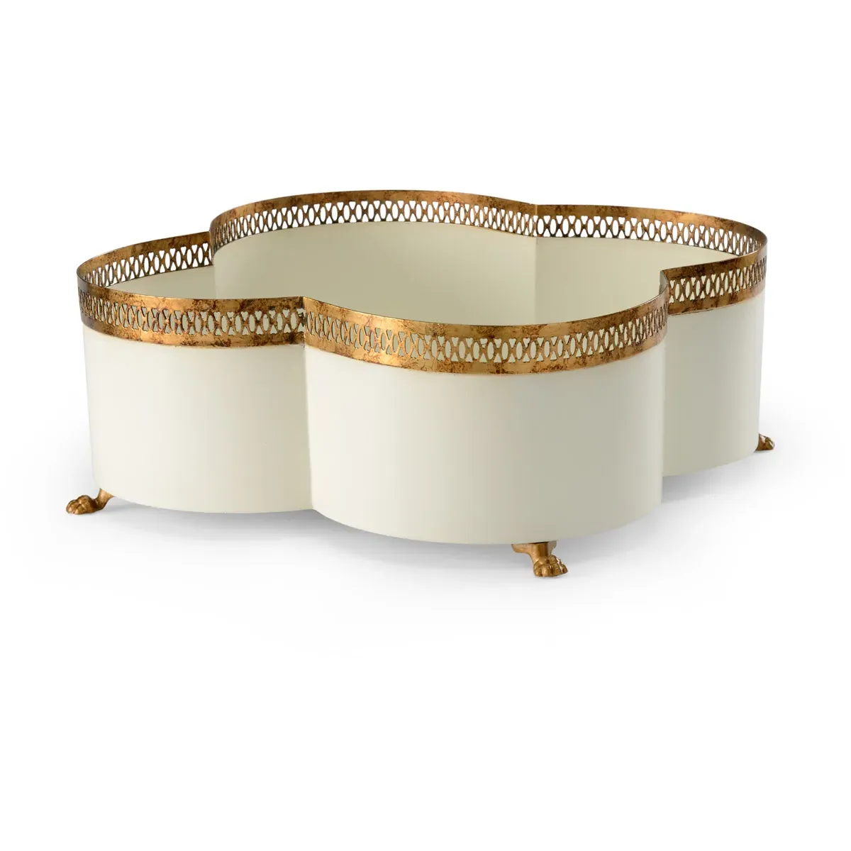 Lisa Kahn Cachepot - Antique Gold, Iron product