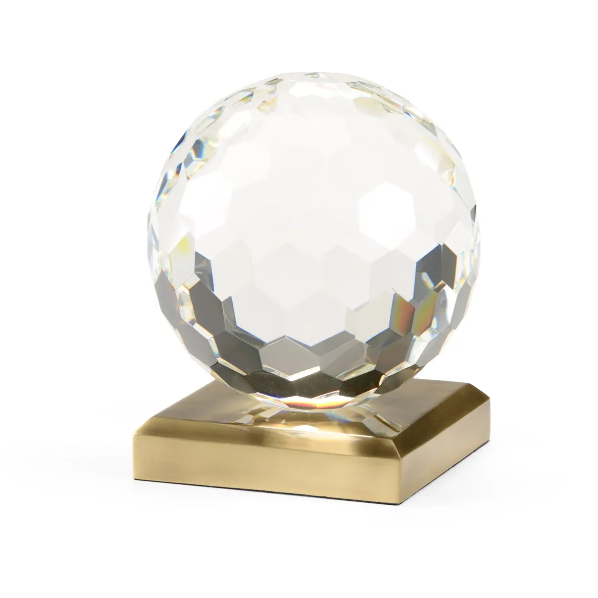 Lisa Kahn Large Decorative Accent - Clear, Hand Cut Crystal product