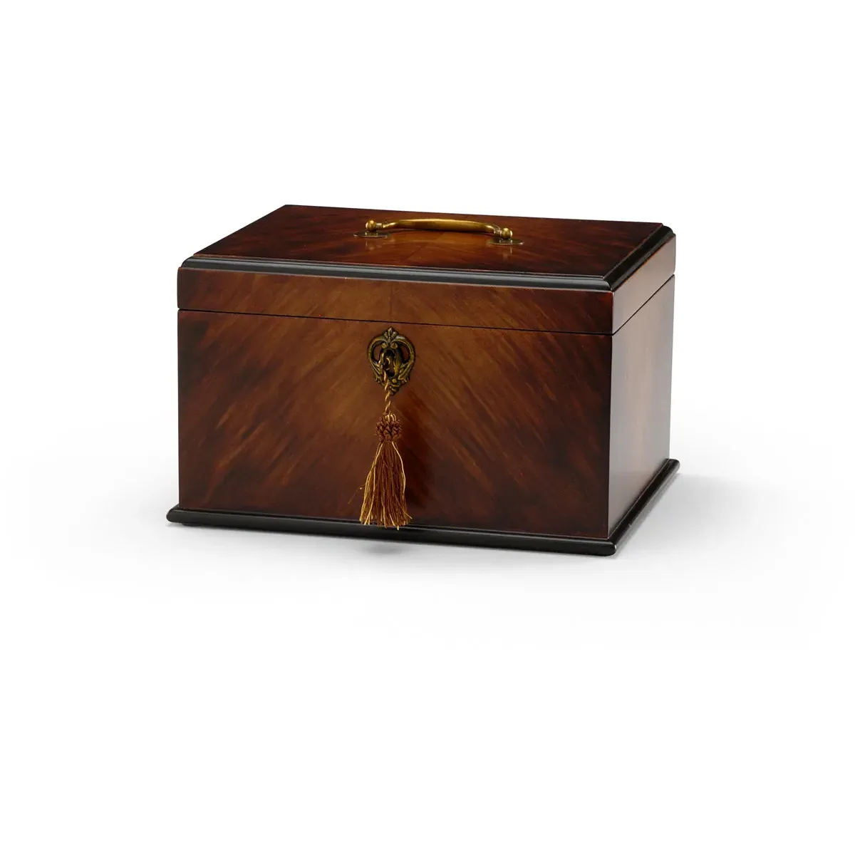 Tea Caddy - Wood, Brass product