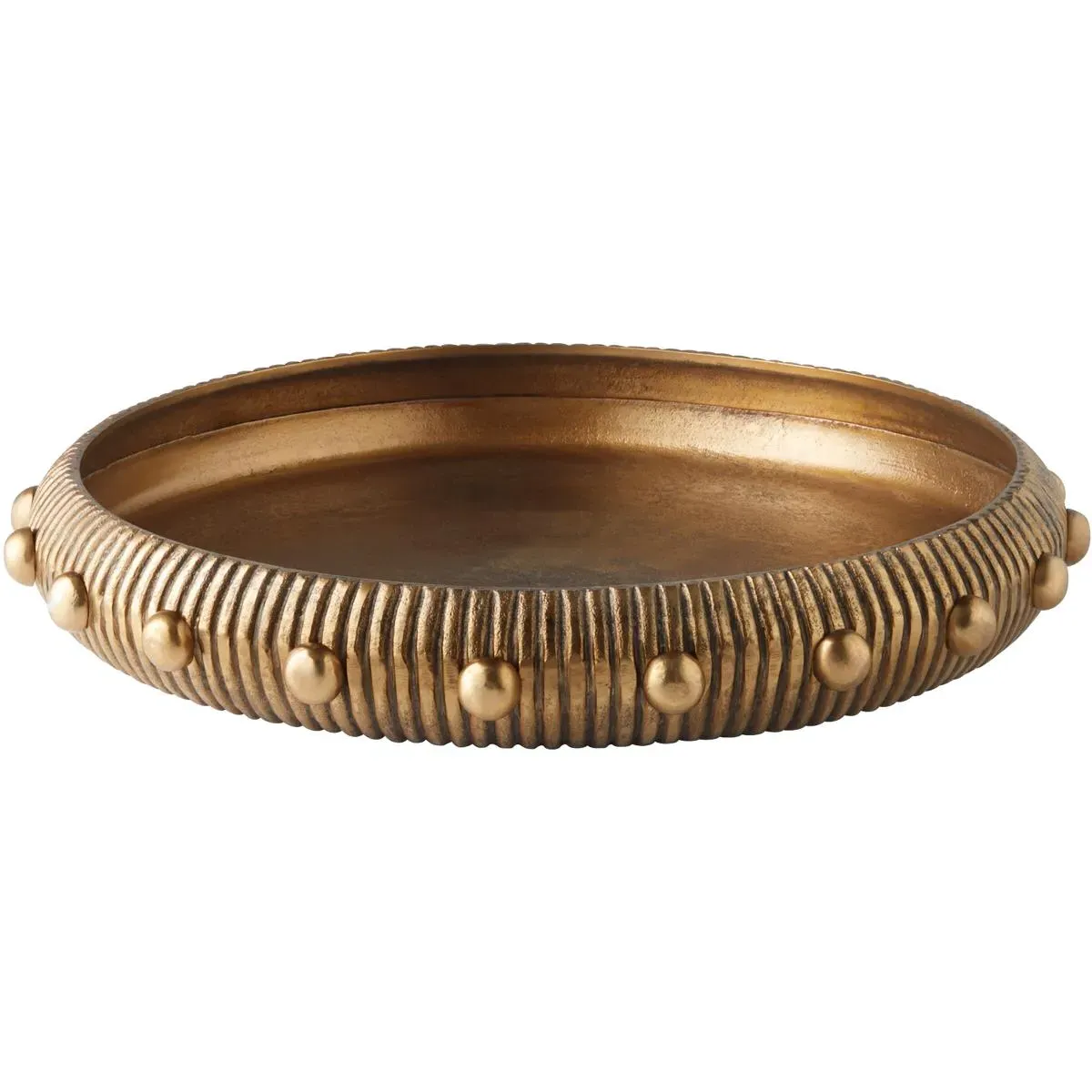 Batten Large Round Tray - Antique Brass product