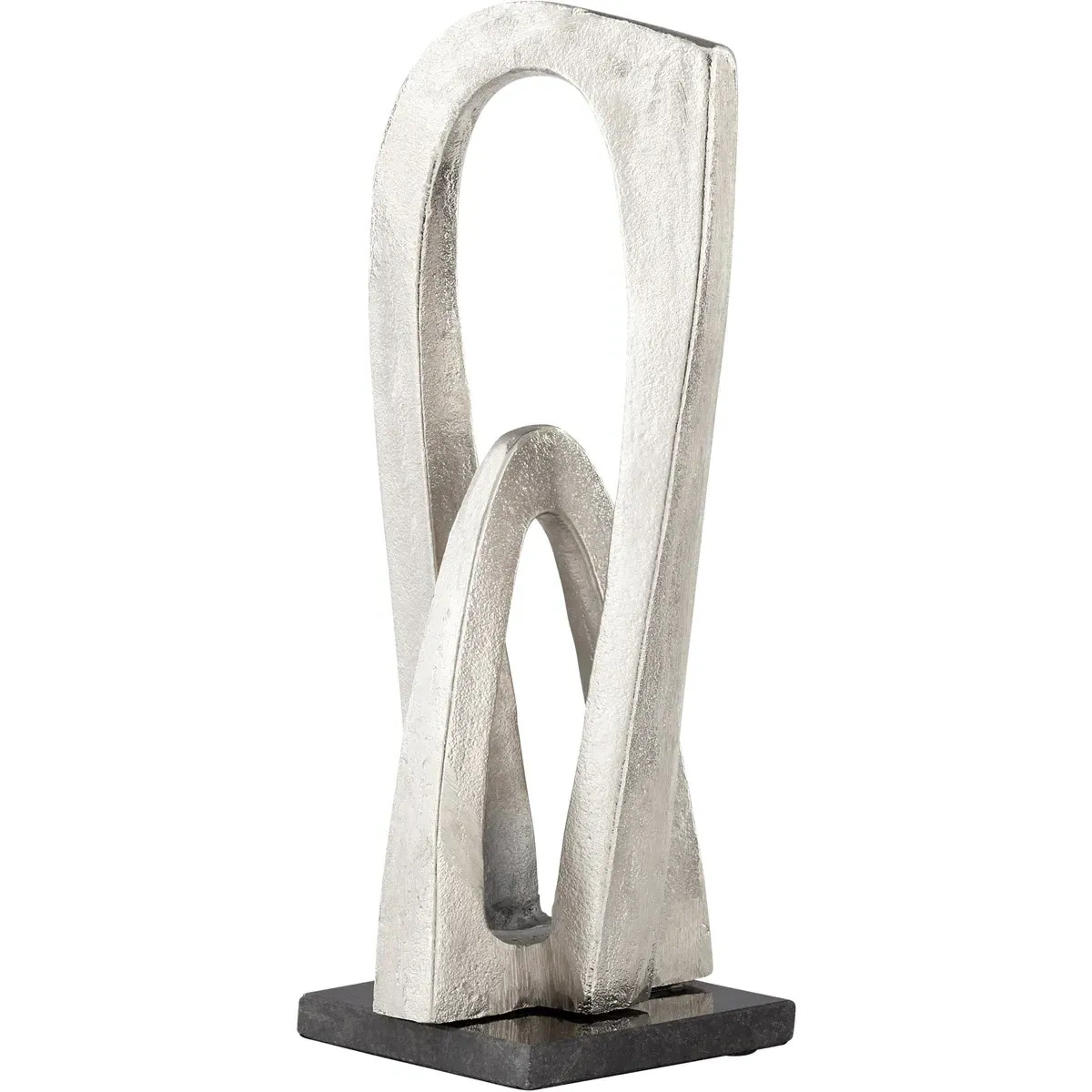 Double Arch Small Sculpture - Silver, Aluminum product