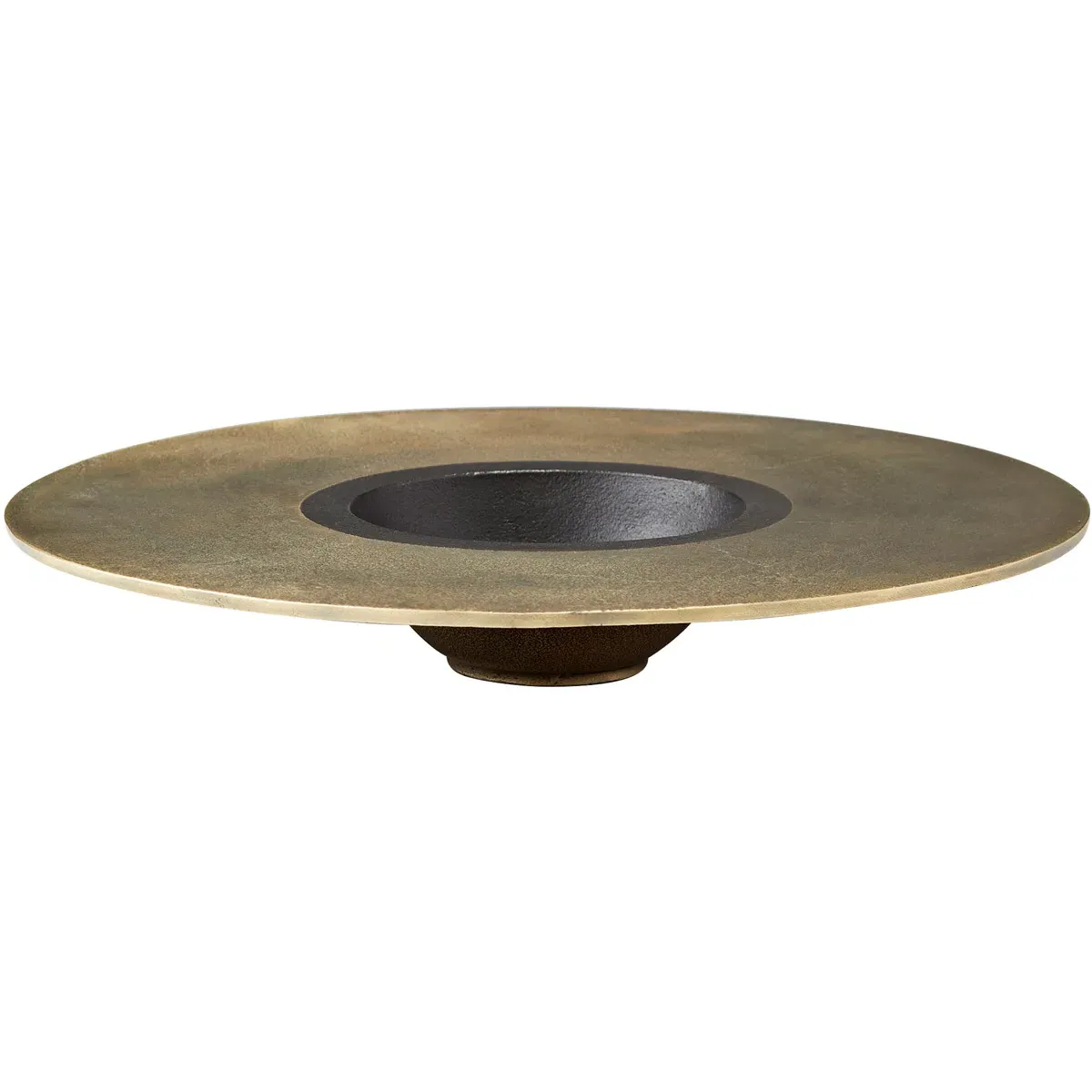 Magen Round Tray - Bronze, Aluminum product