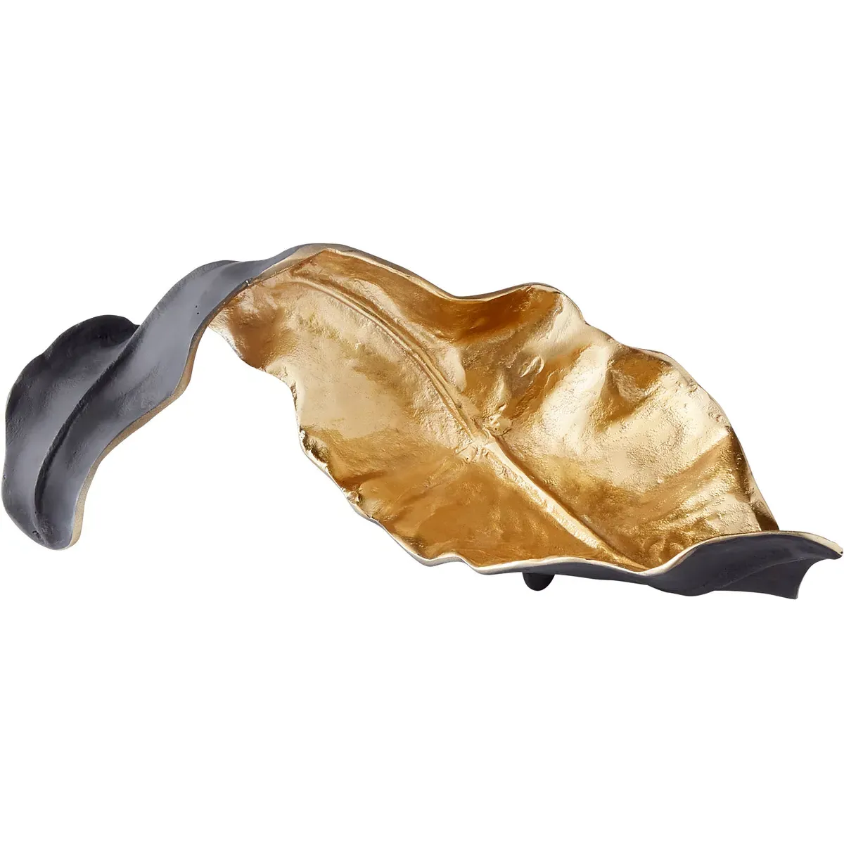Oak Brush Sculpture - Black and Gold, Aluminum product