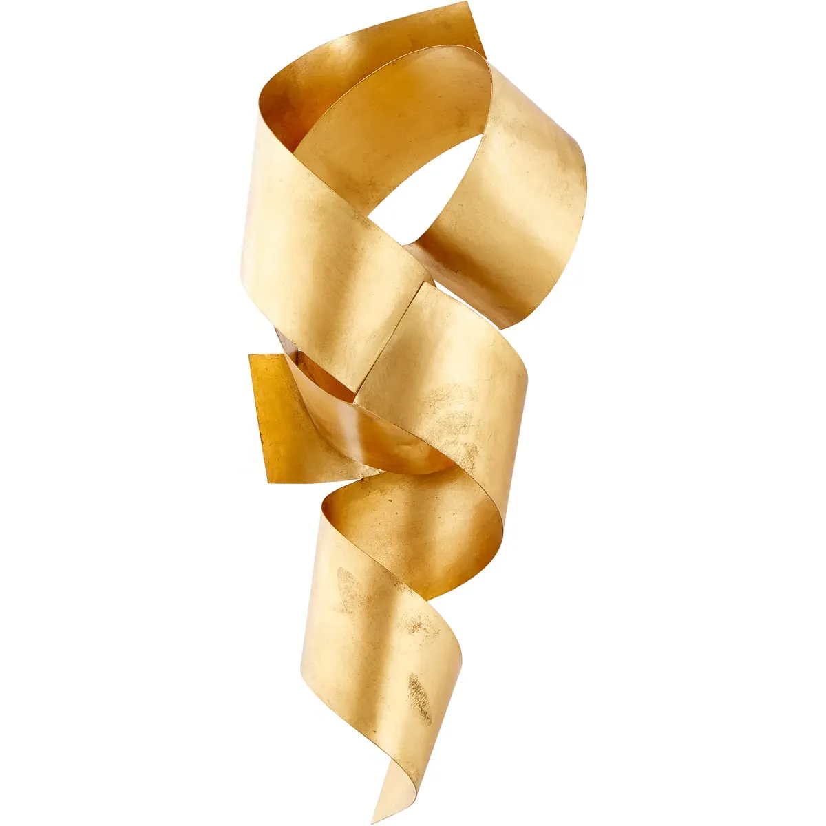 Ribbons Abstract Sculpture - Gold Leaf, Iron product