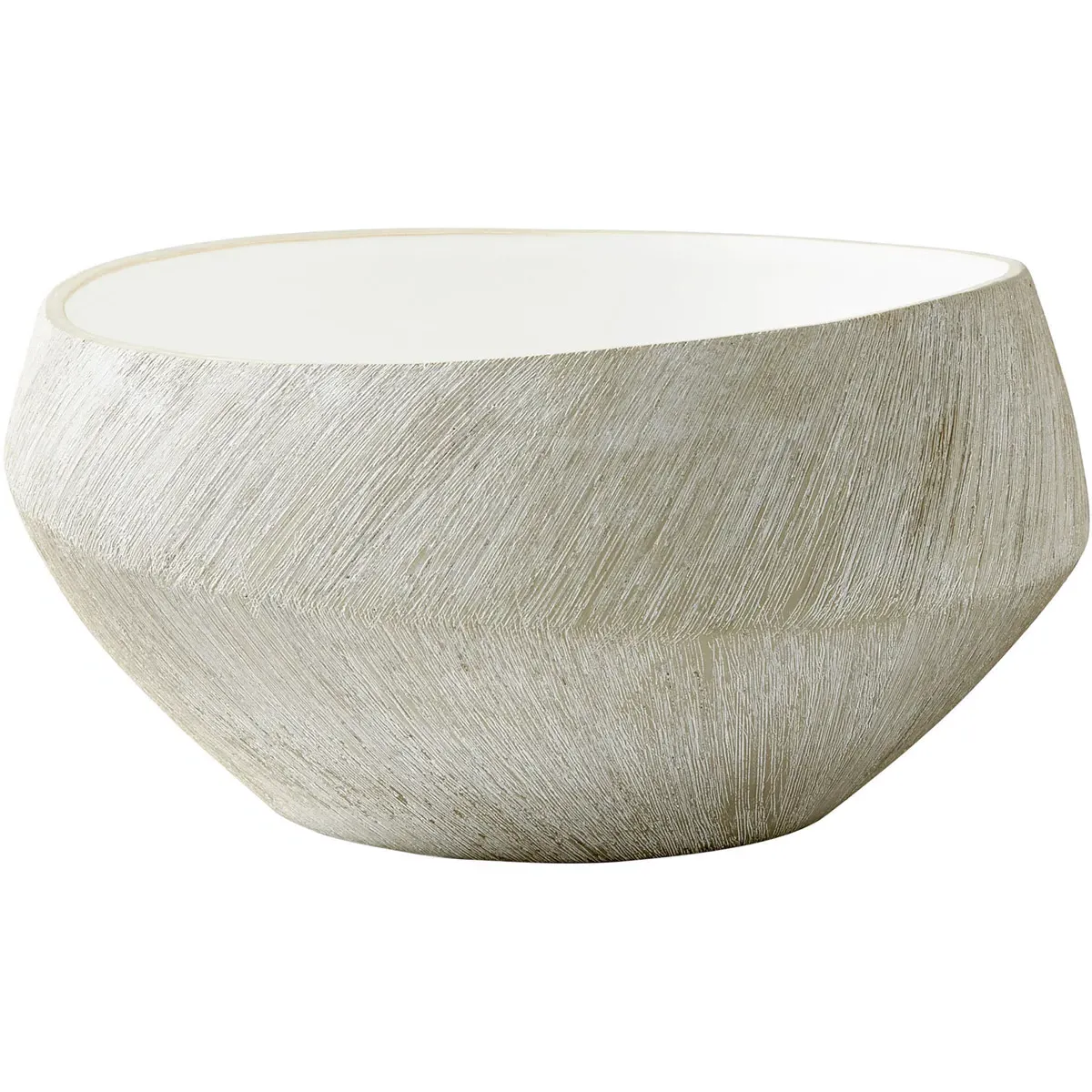 Selena Basin Large Decorative Bowl - Natural Stone, Ceramic product