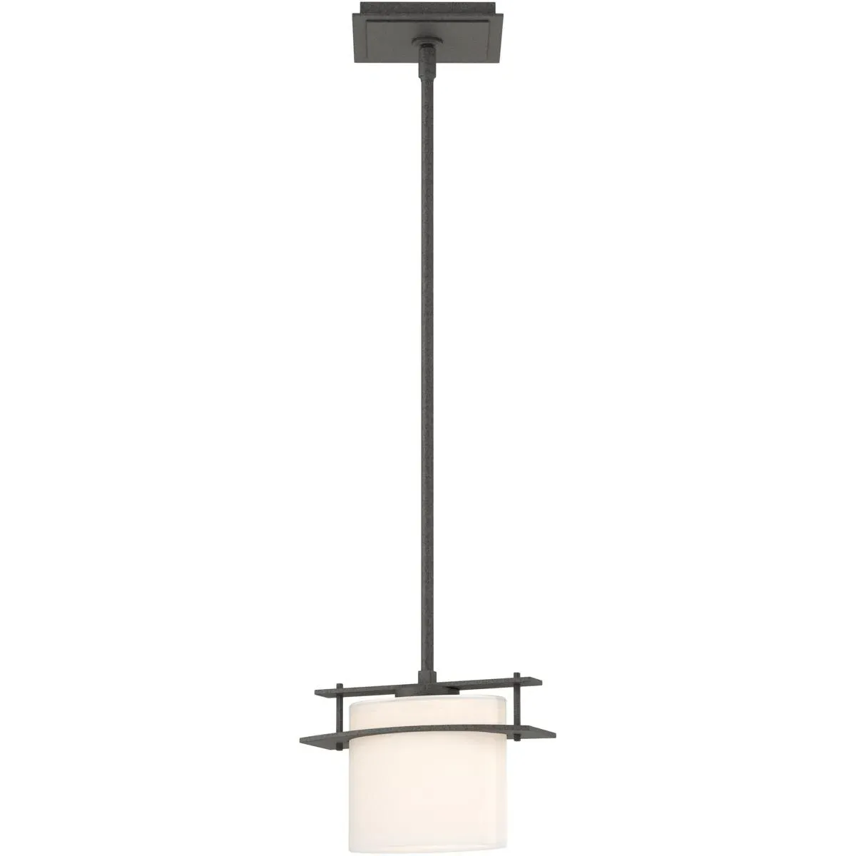 Arc Ellipse 1-Light Mini Pendant - Natural Iron, Metal/Glass product