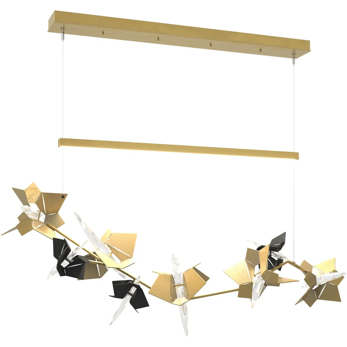 Belladonna LED Pendant Ceiling Light - Modern Brass and Black, Metal product