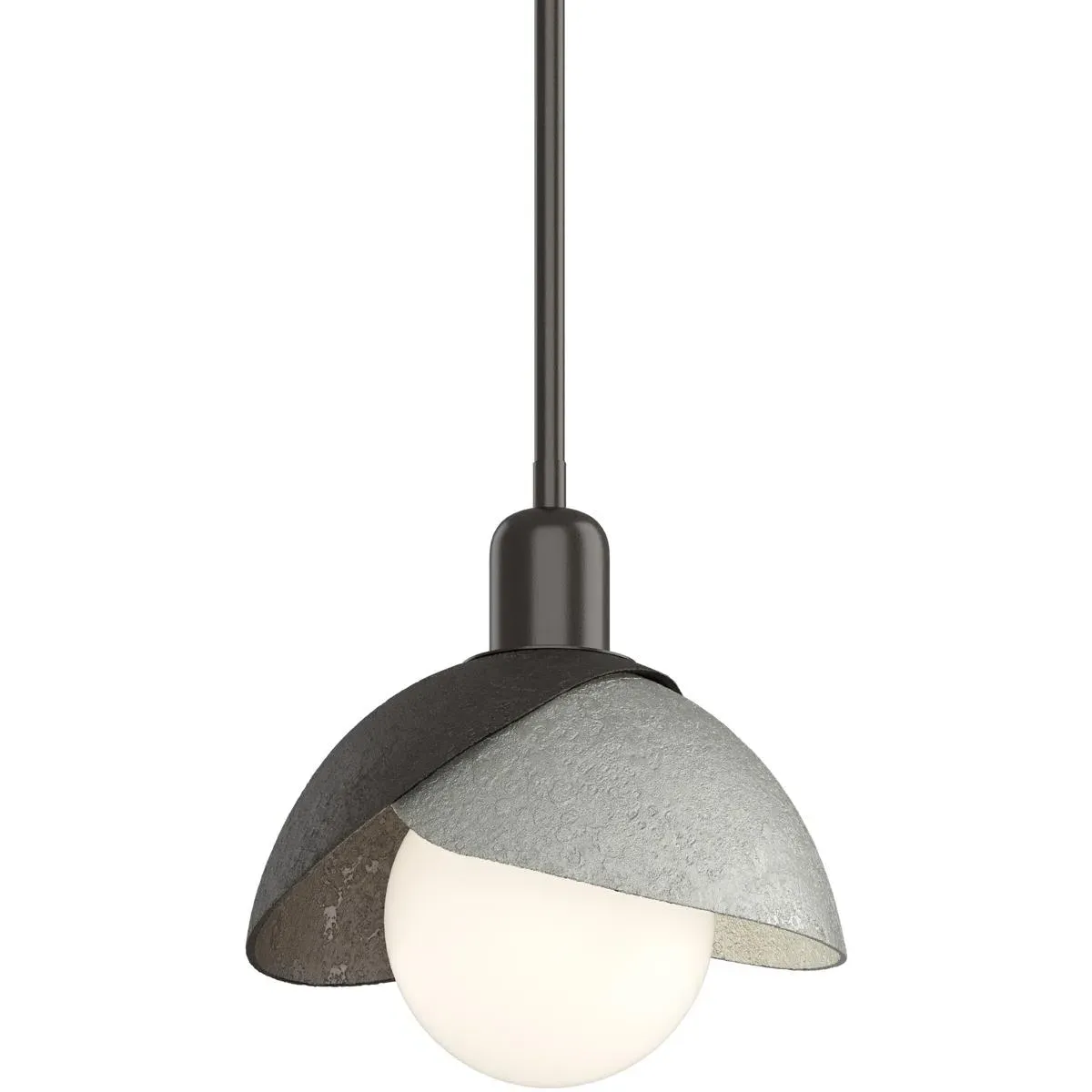 Brooklyn 1-Light Mini Pendant - Oil Rubbed Bronze and Sterling, Metal product