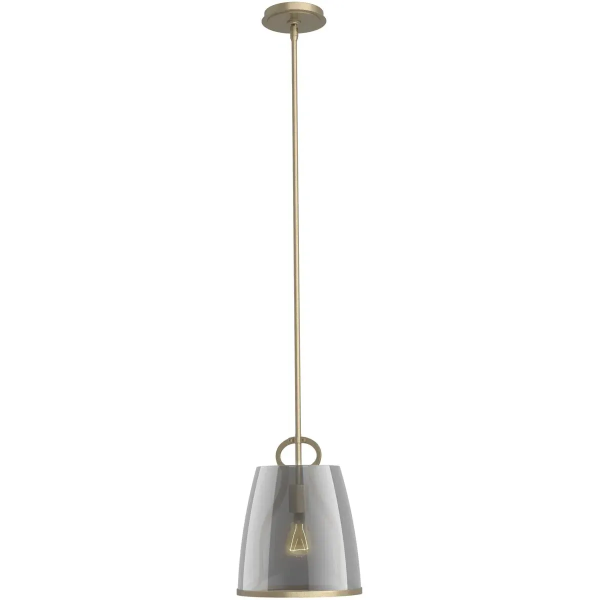 Caliper Single-Light Pendant - Soft Gold, Metal/Glass product