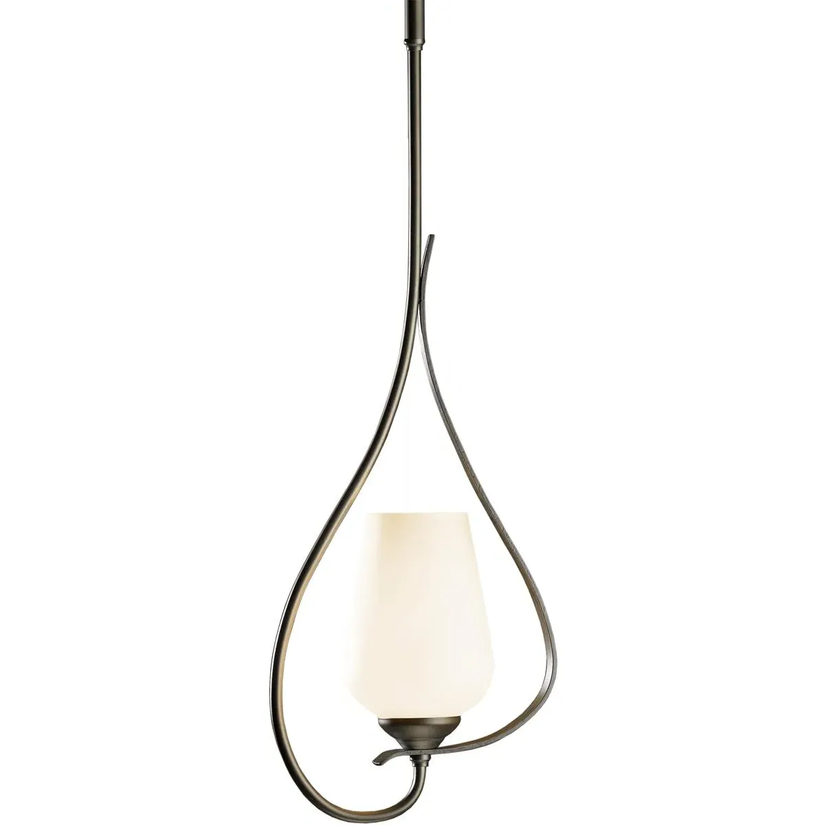 Flora 1-Light Mini Pendant Up Light - Modern Brass, Metal/Glass product