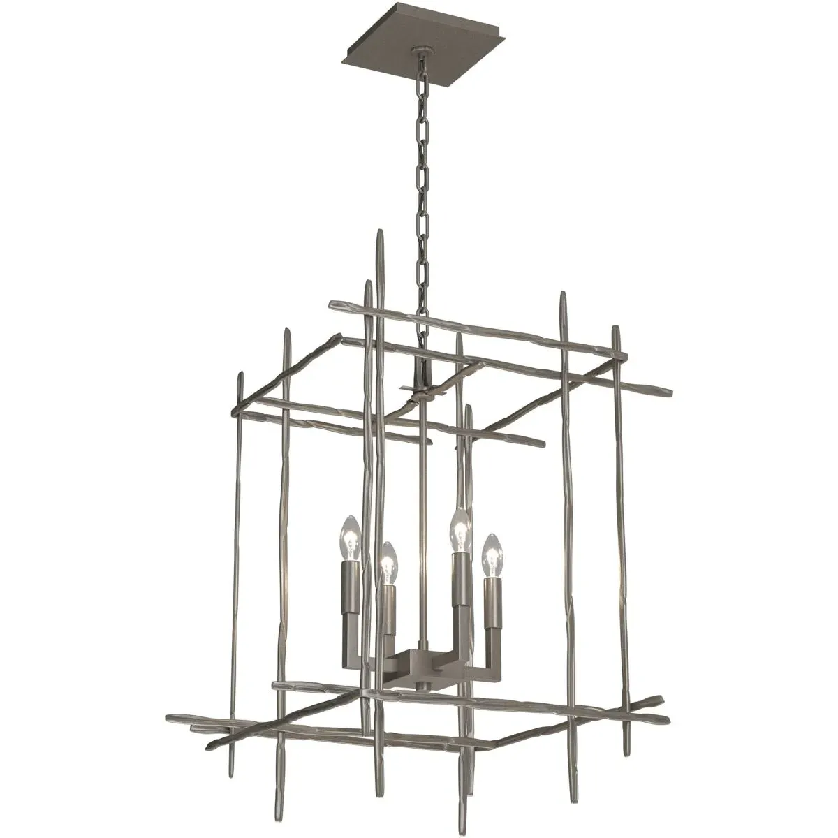 Tura 4-Light Chandelier - Dark Smoke, Metal product